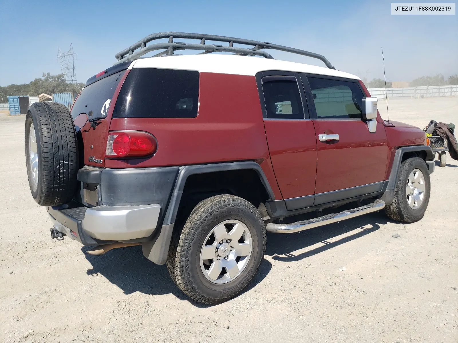 2008 Toyota Fj Cruiser VIN: JTEZU11F88K002319 Lot: 67167314