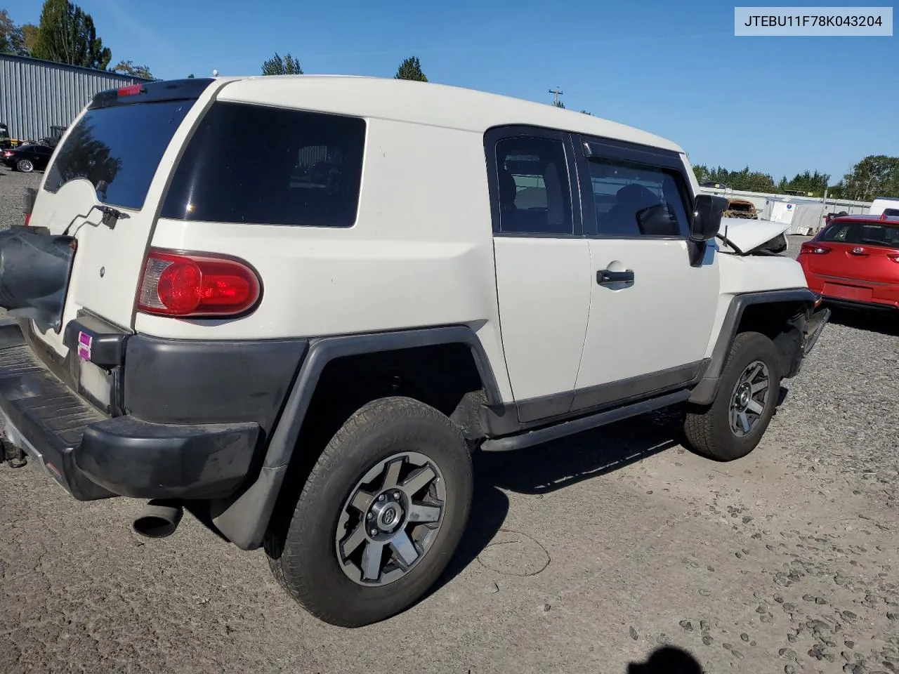 2008 Toyota Fj Cruiser VIN: JTEBU11F78K043204 Lot: 67789124