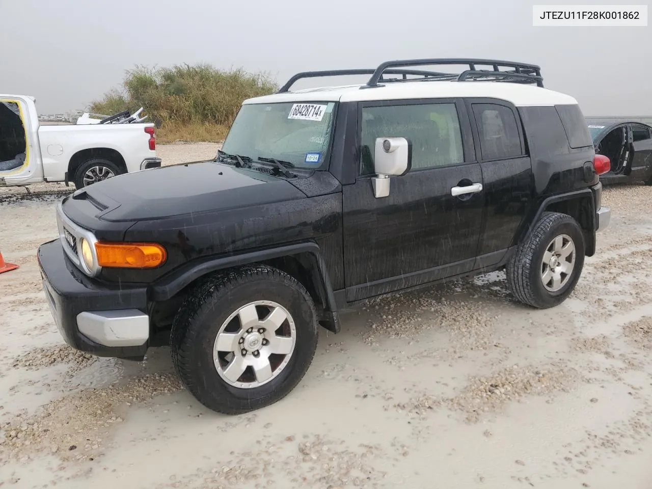 2008 Toyota Fj Cruiser VIN: JTEZU11F28K001862 Lot: 68428714