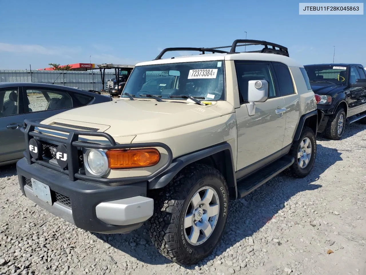 2008 Toyota Fj Cruiser VIN: JTEBU11F28K045863 Lot: 72373384