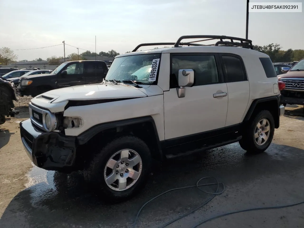 2010 Toyota Fj Cruiser VIN: JTEBU4BF5AK092391 Lot: 69499334