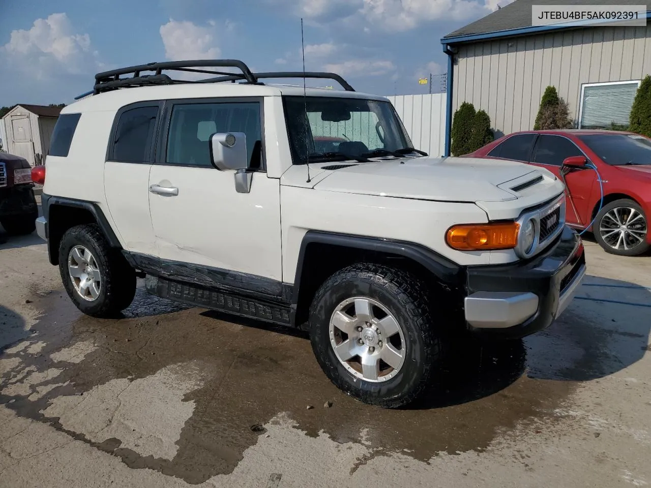 2010 Toyota Fj Cruiser VIN: JTEBU4BF5AK092391 Lot: 69499334