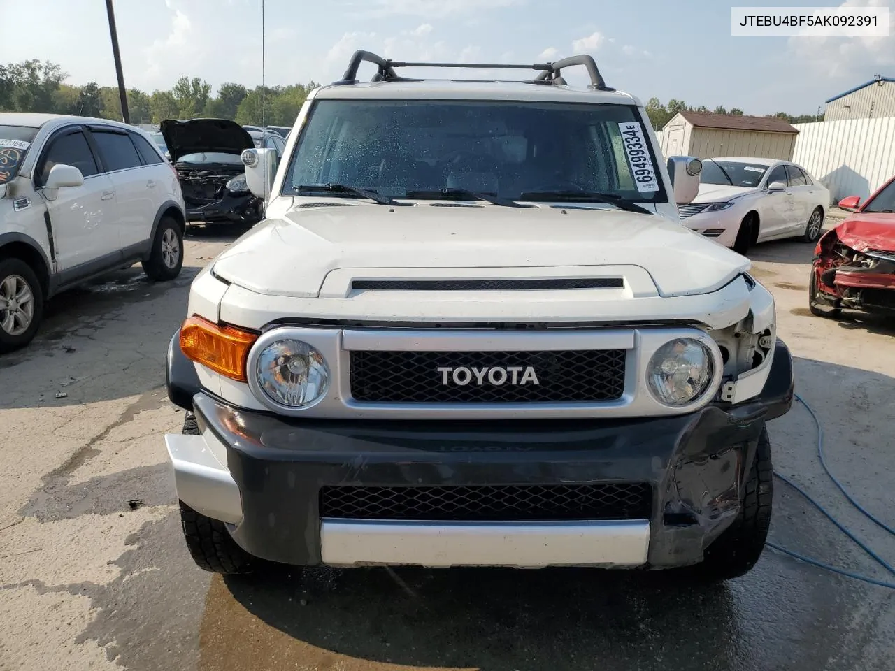 2010 Toyota Fj Cruiser VIN: JTEBU4BF5AK092391 Lot: 69499334