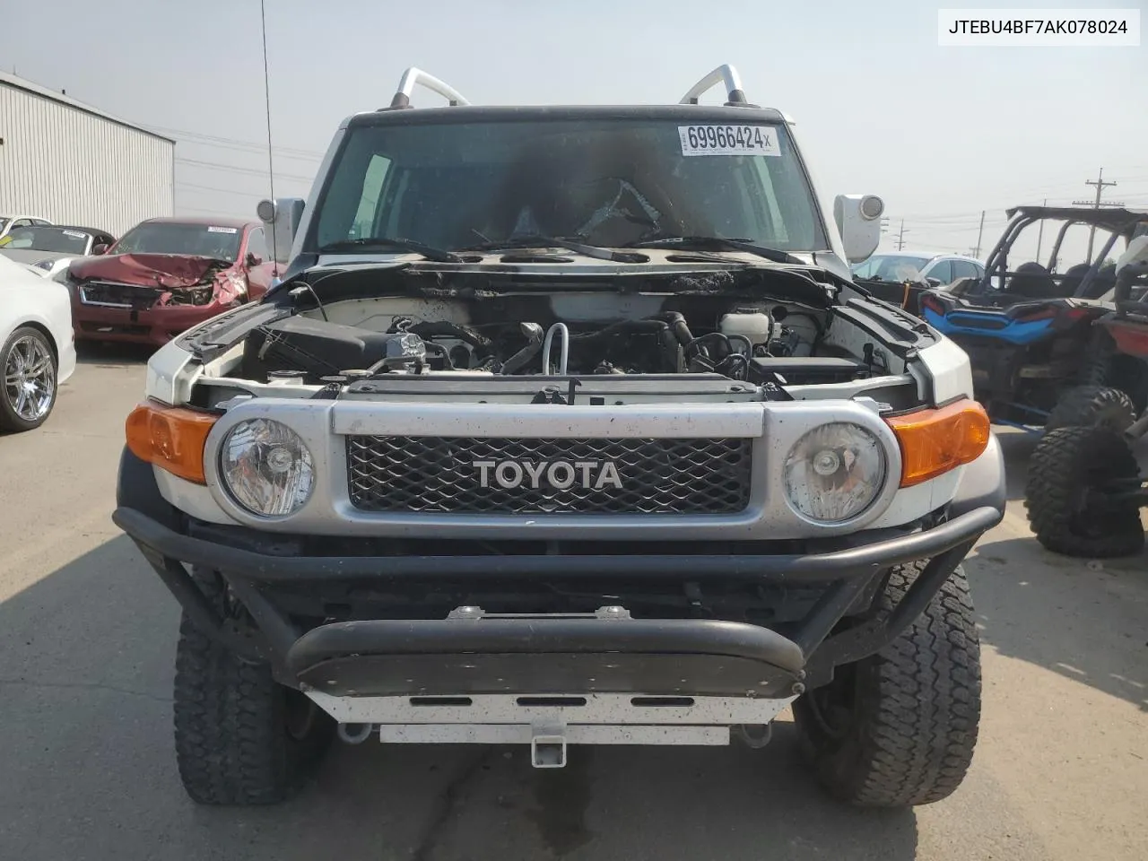 2010 Toyota Fj Cruiser VIN: JTEBU4BF7AK078024 Lot: 69966424