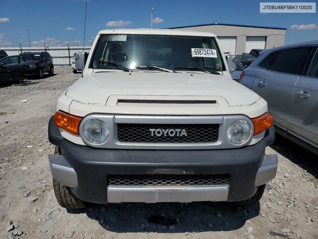 2011 Toyota Fj Cruiser VIN: JTEBU4BF5BK110020 Lot: 69872474