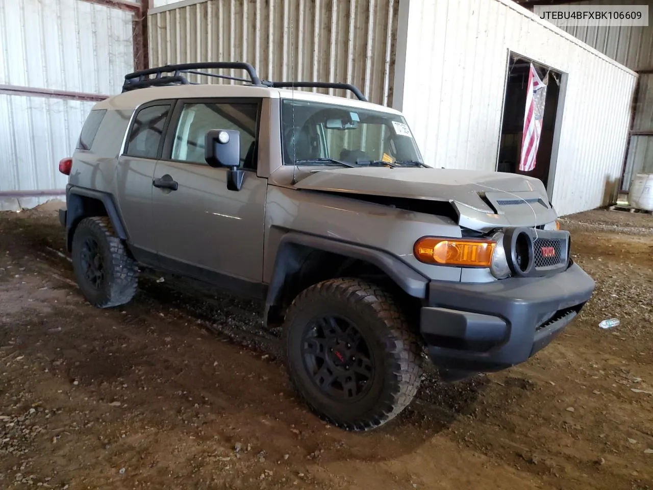 2011 Toyota Fj Cruiser VIN: JTEBU4BFXBK106609 Lot: 70715854