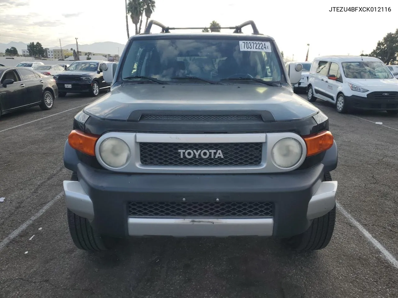 2012 Toyota Fj Cruiser VIN: JTEZU4BFXCK012116 Lot: 70372224