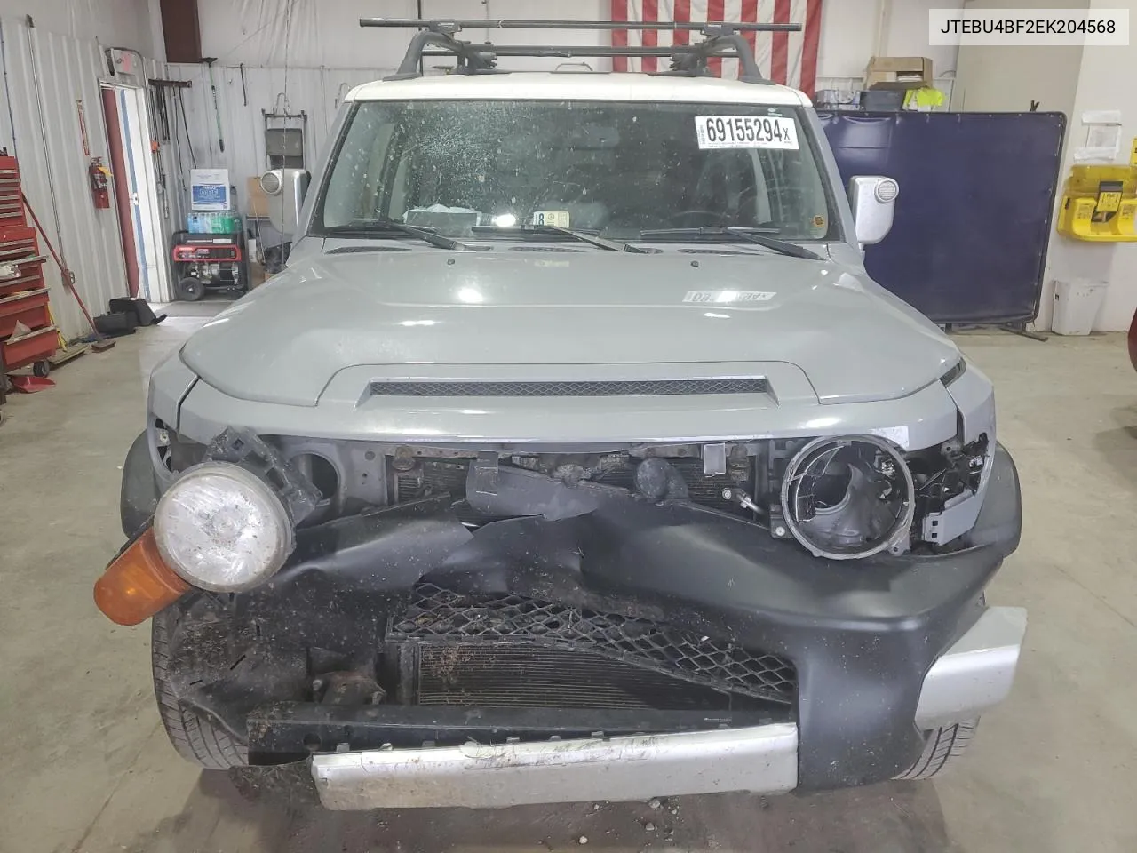 2023 Toyota Fj Cruiser VIN: JTEBU4BF2EK204568 Lot: 69155294