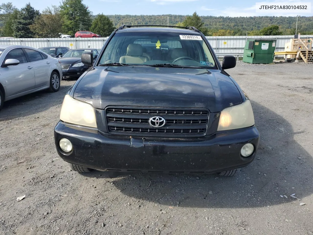 2003 Toyota Highlander Limited VIN: JTEHF21A830104532 Lot: 72309314