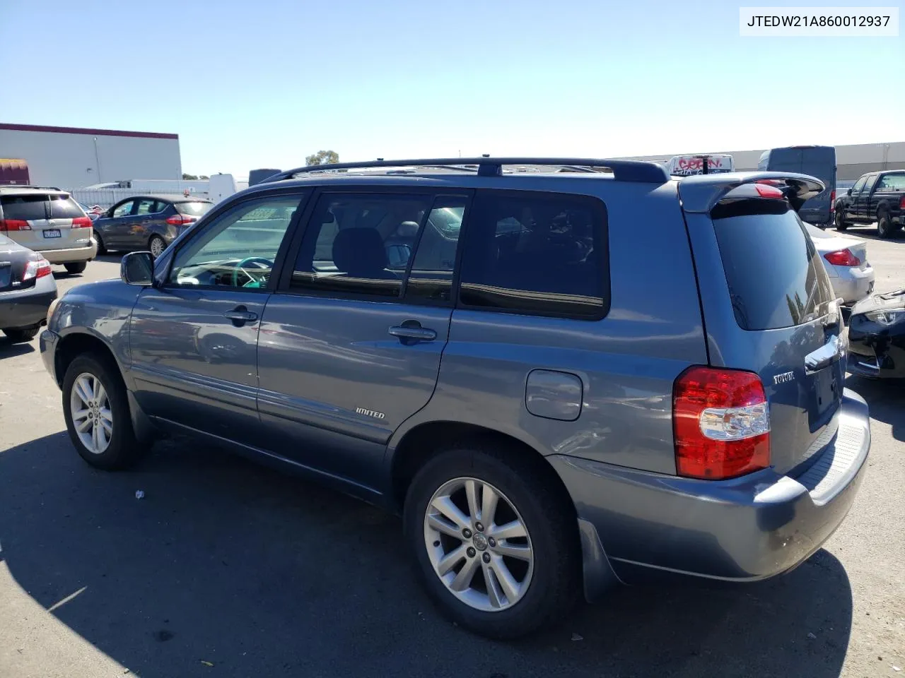 2006 Toyota Highlander Hybrid VIN: JTEDW21A860012937 Lot: 68123514