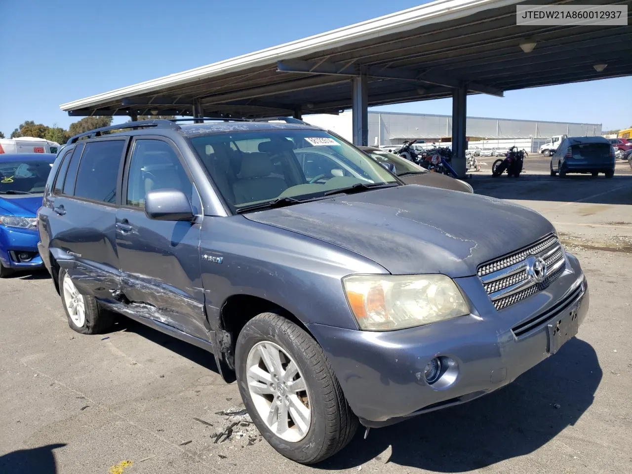 2006 Toyota Highlander Hybrid VIN: JTEDW21A860012937 Lot: 68123514