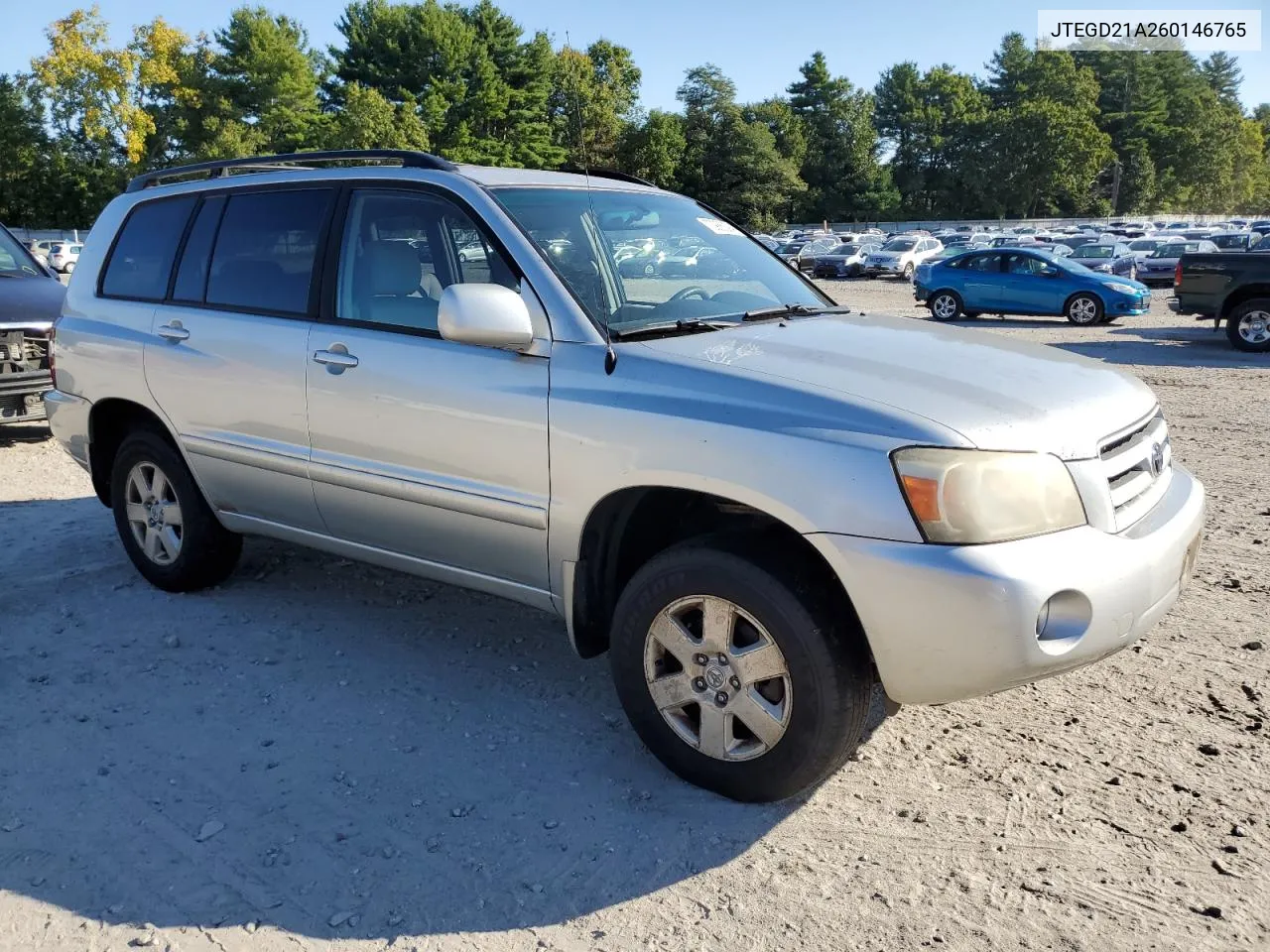 2006 Toyota Highlander VIN: JTEGD21A260146765 Lot: 70986394