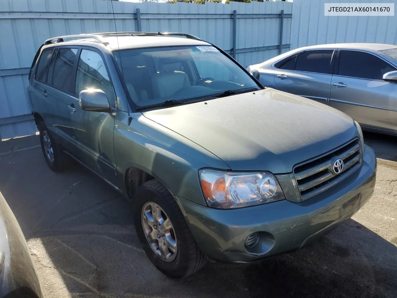 2006 Toyota Highlander VIN: JTEGD21AX60141670 Lot: 71670614