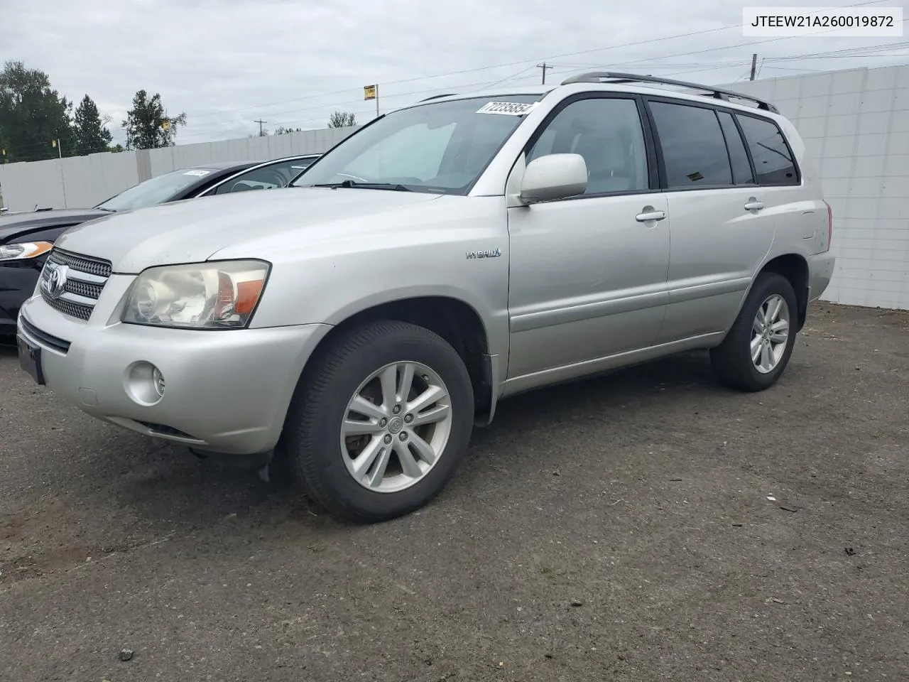 2006 Toyota Highlander Hybrid VIN: JTEEW21A260019872 Lot: 72235854