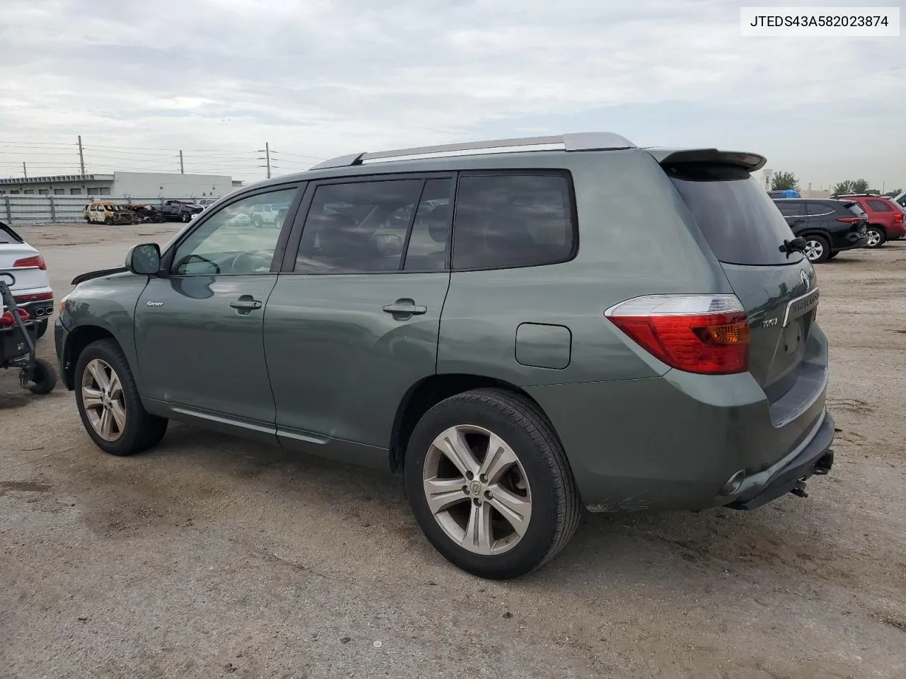 2008 Toyota Highlander Sport VIN: JTEDS43A582023874 Lot: 62978984