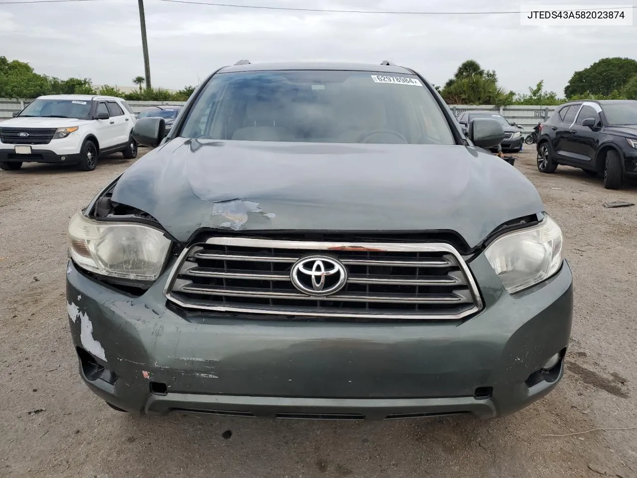 2008 Toyota Highlander Sport VIN: JTEDS43A582023874 Lot: 62978984