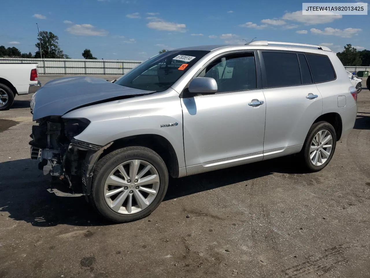 2008 Toyota Highlander Hybrid VIN: JTEEW41A982013425 Lot: 67835514