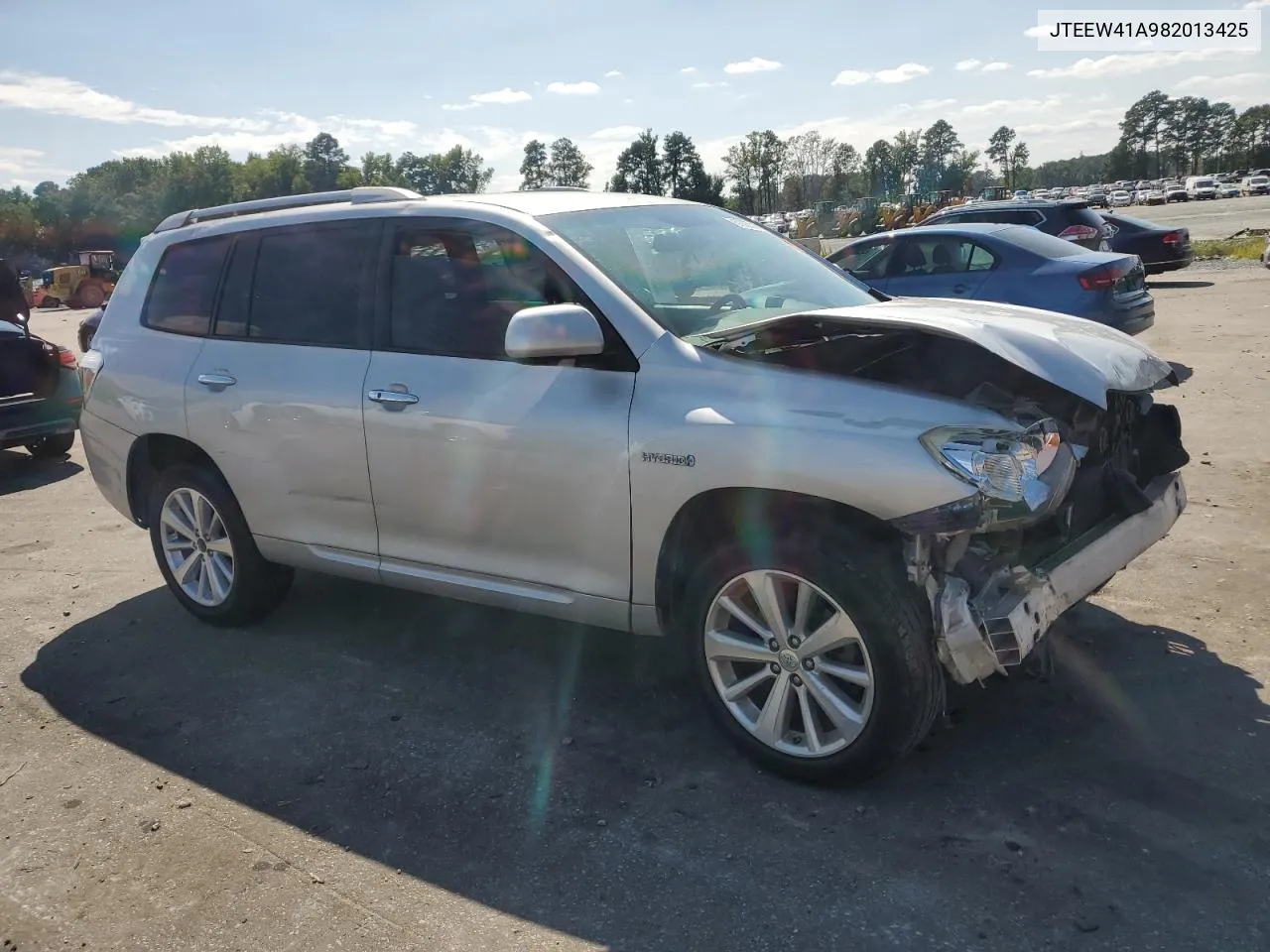 2008 Toyota Highlander Hybrid VIN: JTEEW41A982013425 Lot: 67835514