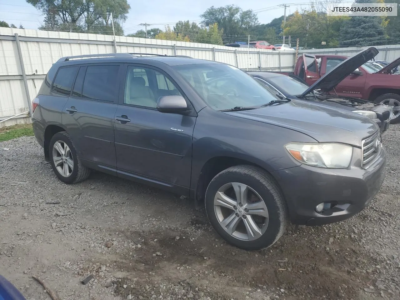 2008 Toyota Highlander Sport VIN: JTEES43A482055090 Lot: 72078924