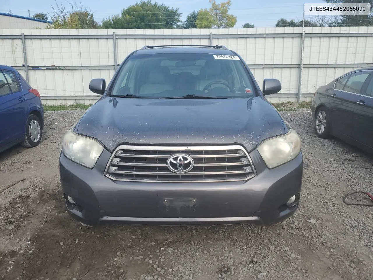 2008 Toyota Highlander Sport VIN: JTEES43A482055090 Lot: 72078924