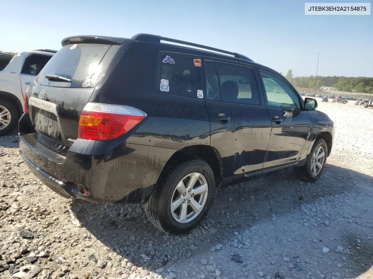 2010 Toyota Highlander VIN: JTEBK3EH2A2154875 Lot: 70185734