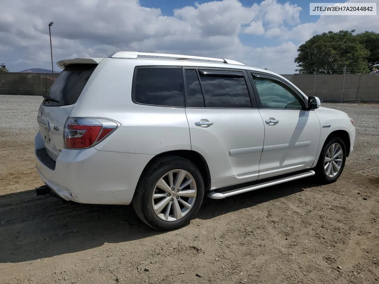 2010 Toyota Highlander Hybrid Limited VIN: JTEJW3EH7A2044842 Lot: 71854494