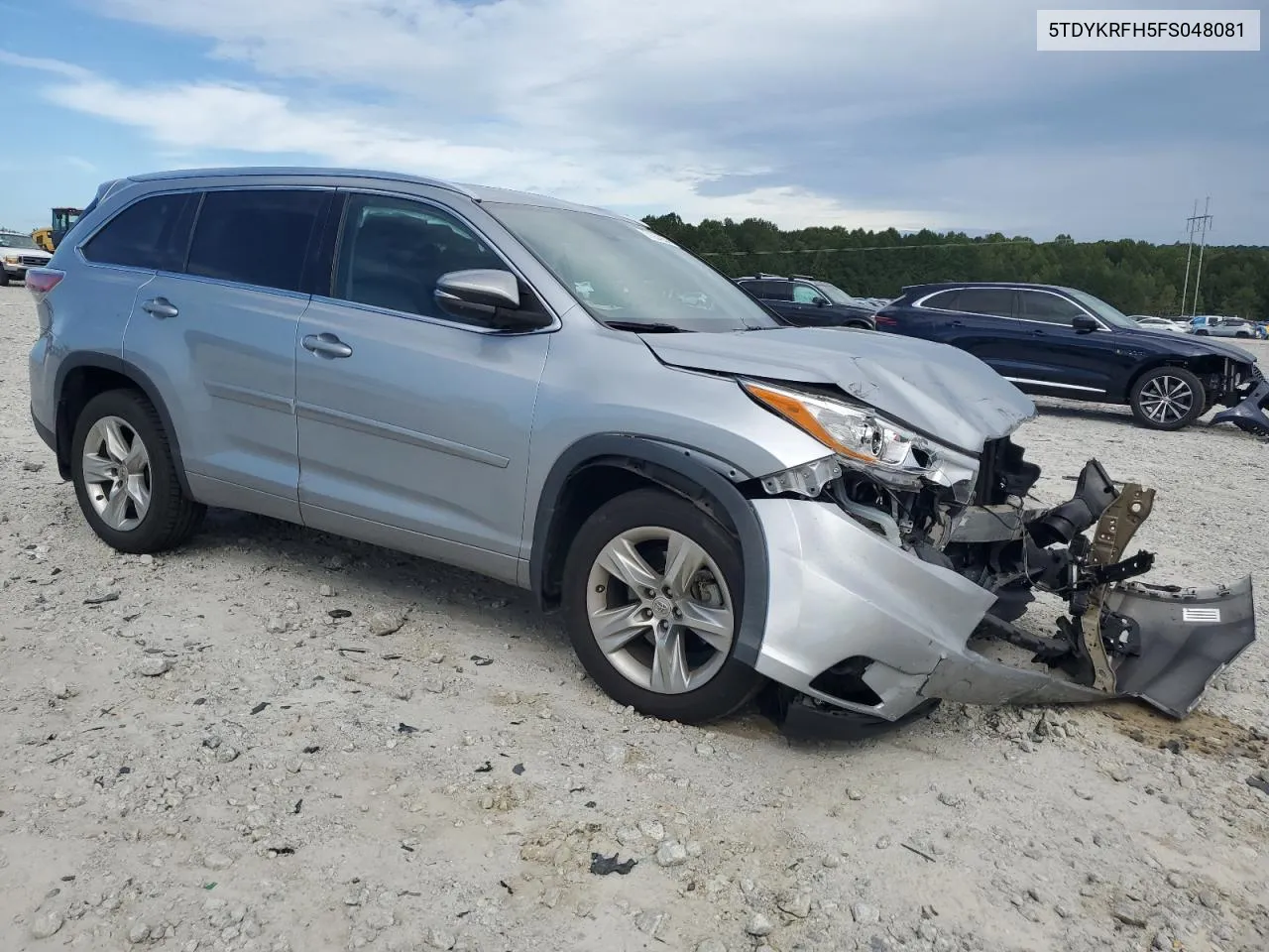 2015 Toyota Highlander Limited VIN: 5TDYKRFH5FS048081 Lot: 71934254