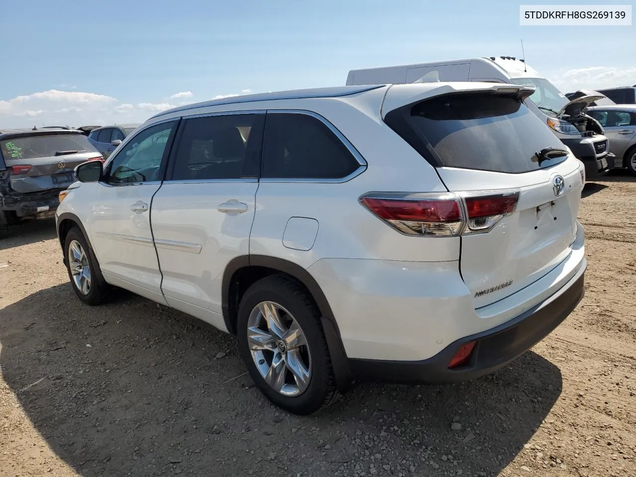 2016 Toyota Highlander Limited VIN: 5TDDKRFH8GS269139 Lot: 69987694