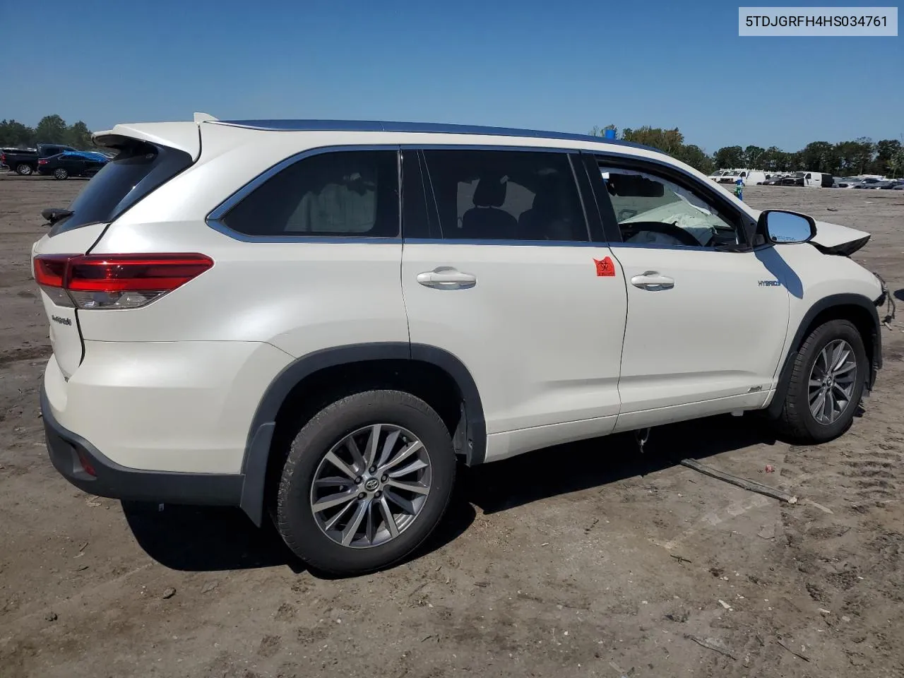 2017 Toyota Highlander Hybrid VIN: 5TDJGRFH4HS034761 Lot: 70820954