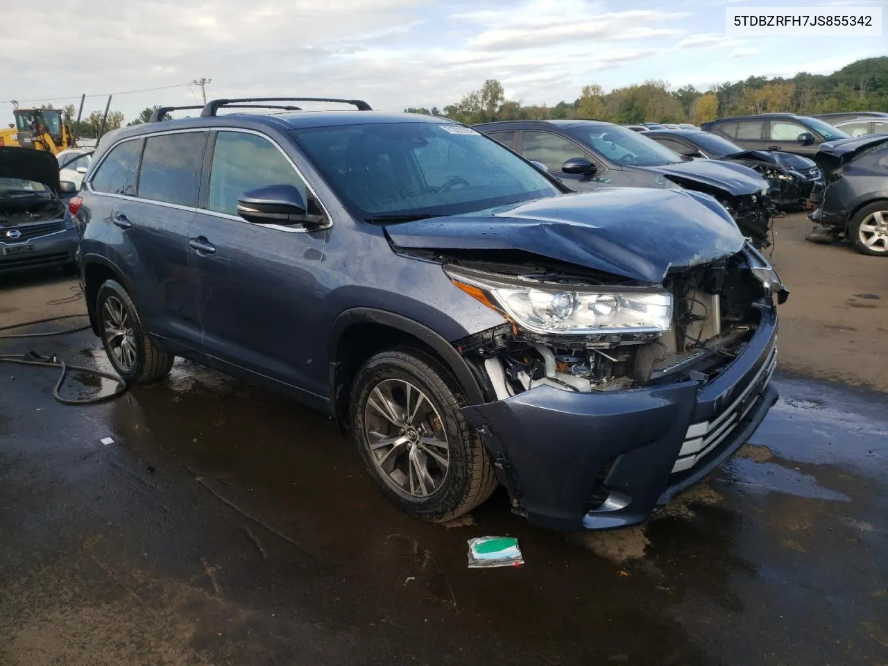 5TDBZRFH7JS855342 2018 Toyota Highlander Le