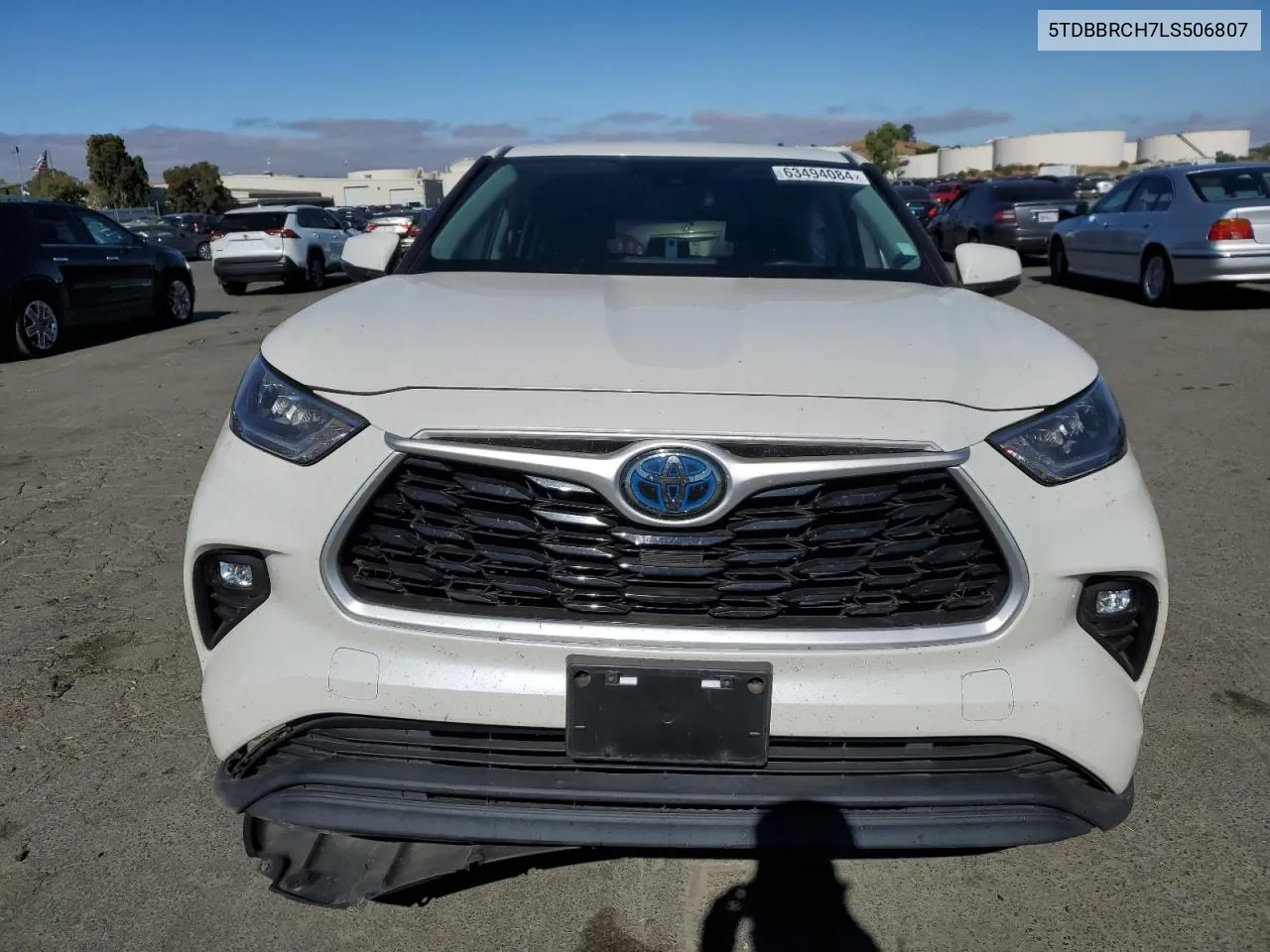 2020 Toyota Highlander Hybrid Le VIN: 5TDBBRCH7LS506807 Lot: 63494084