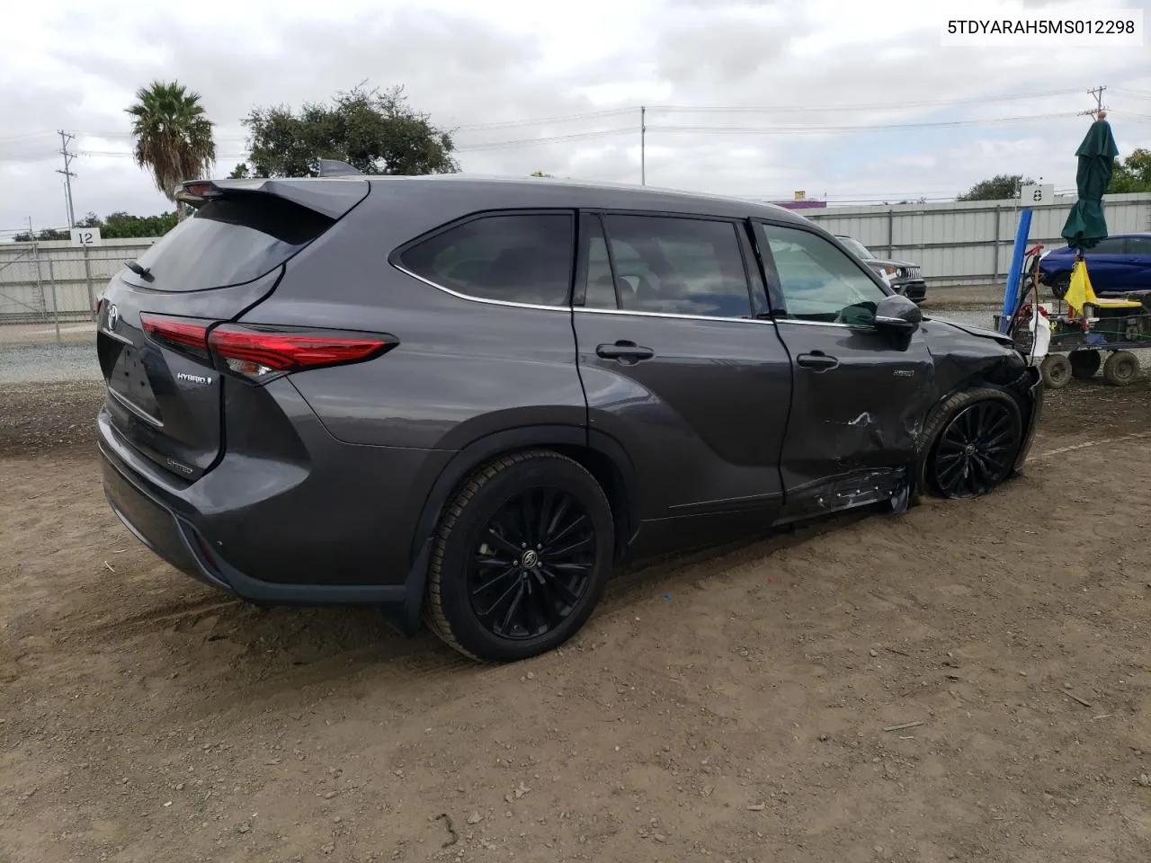 2021 Toyota Highlander Hybrid Limited VIN: 5TDYARAH5MS012298 Lot: 71867474