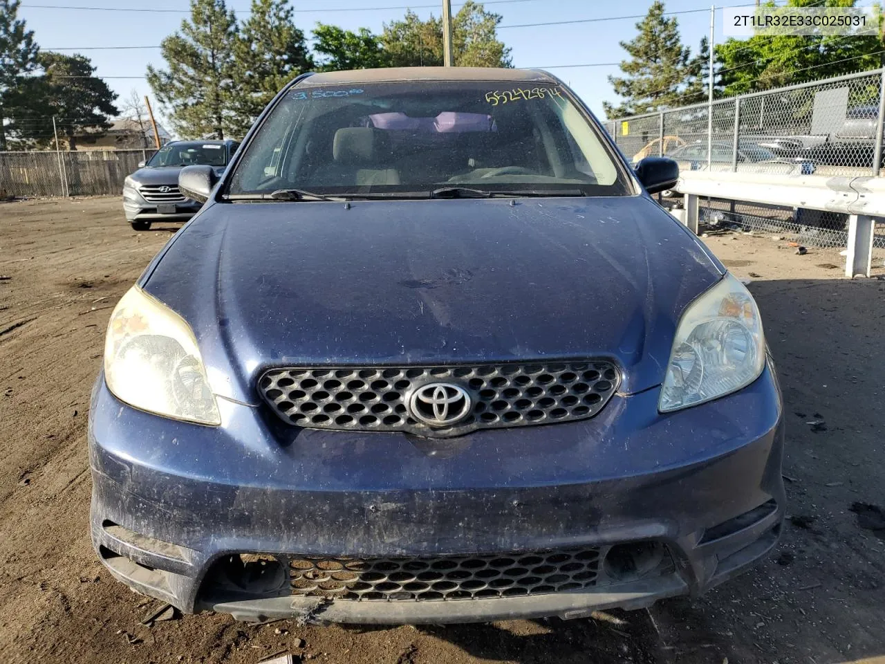 2003 Toyota Corolla Matrix Base VIN: 2T1LR32E33C025031 Lot: 55242894