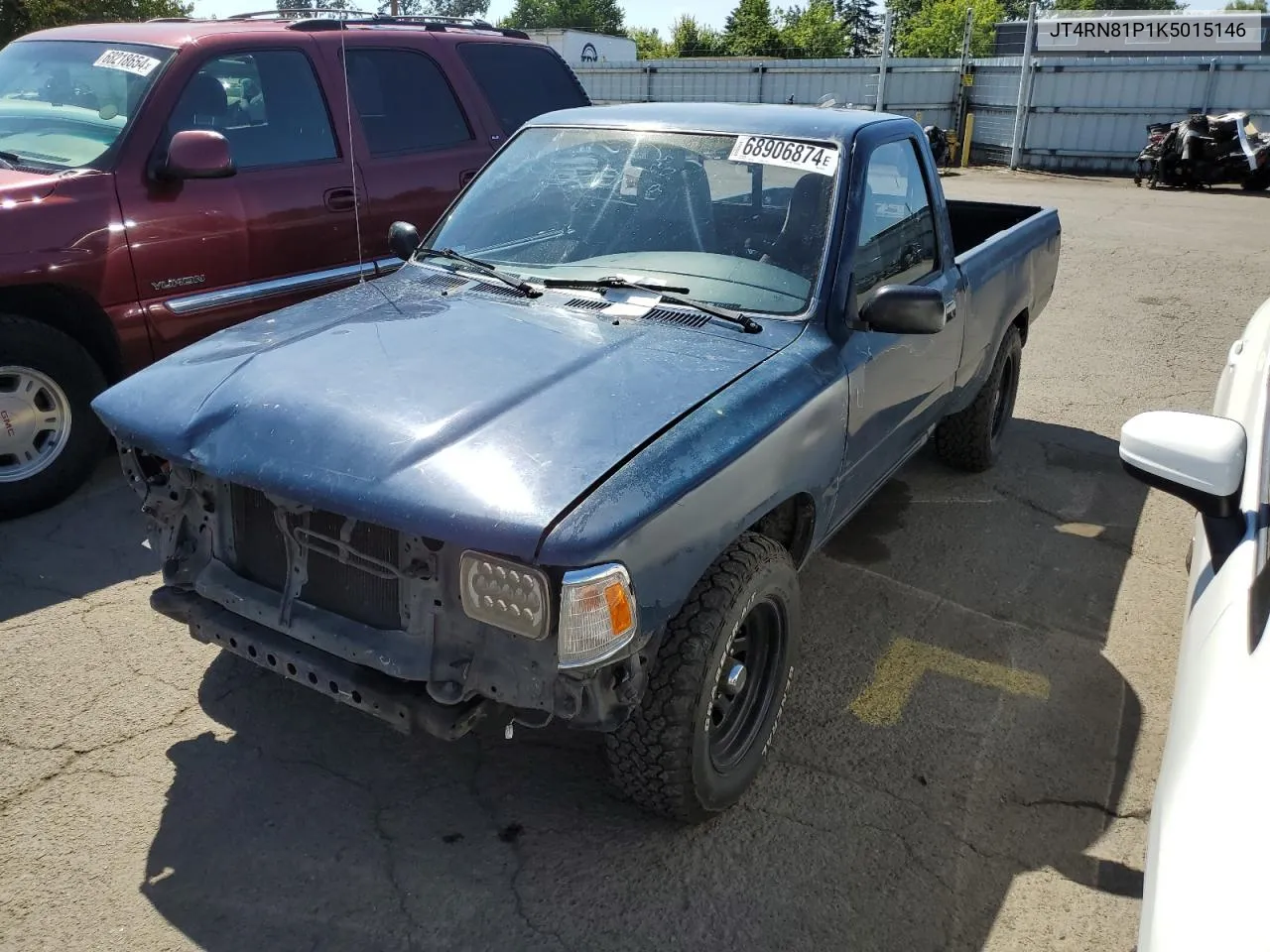 1989 Toyota Pickup 1/2 Ton Short Wheelbase Dlx VIN: JT4RN81P1K5015146 Lot: 68906874