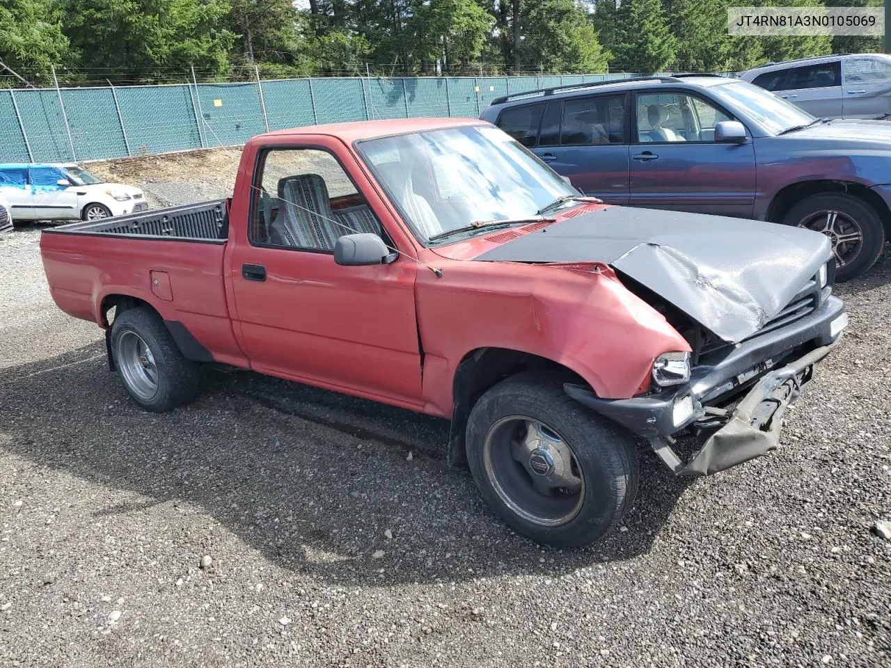 1992 Toyota Pickup 1/2 Ton Short Wheelbase VIN: JT4RN81A3N0105069 Lot: 69272604