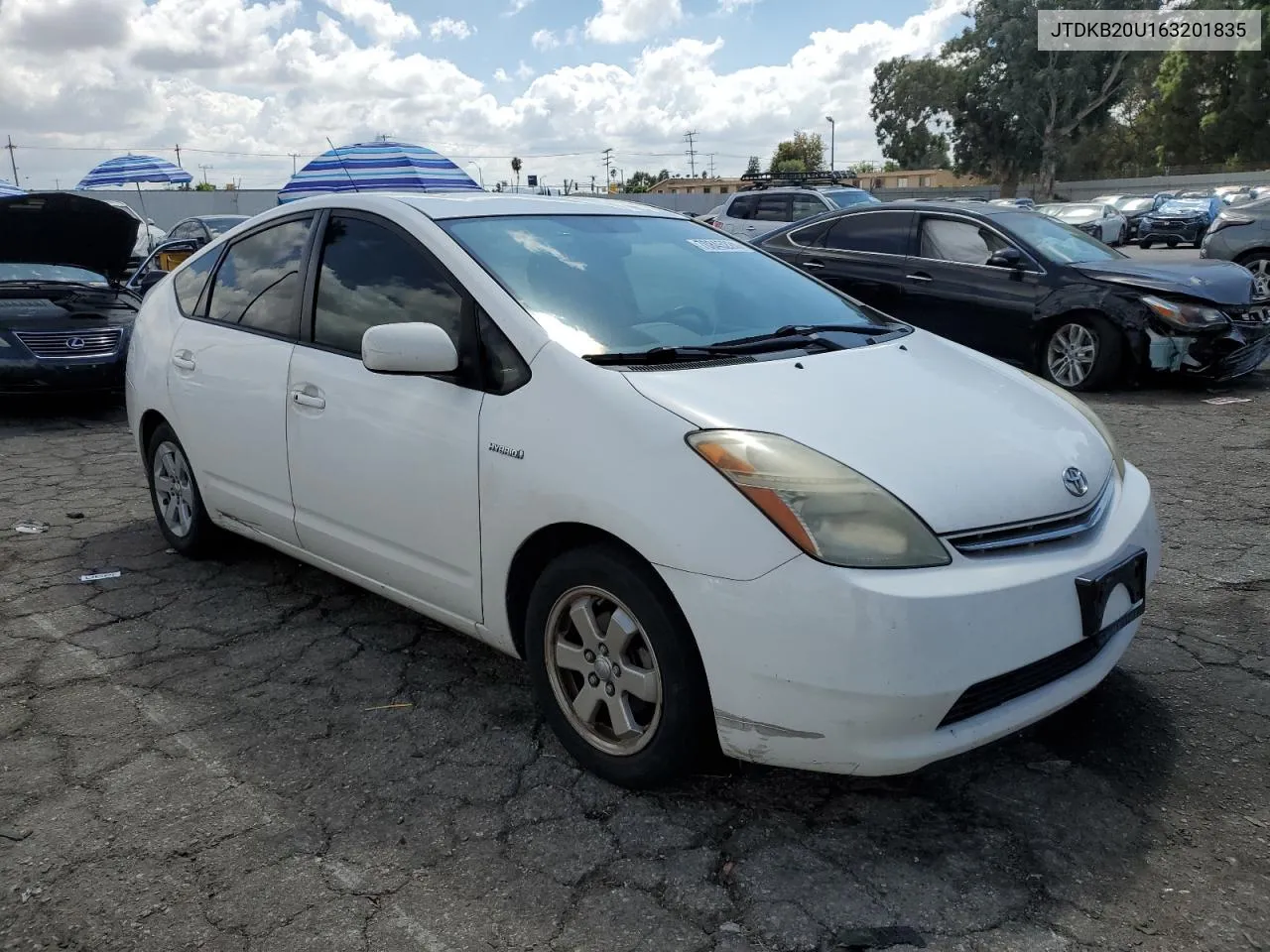 2006 Toyota Prius VIN: JTDKB20U163201835 Lot: 70845224