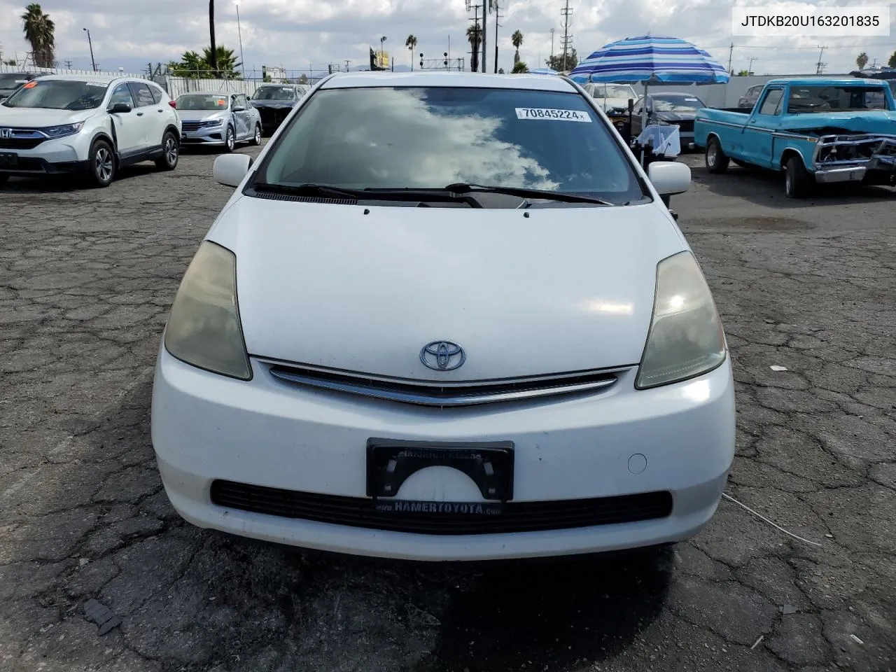 2006 Toyota Prius VIN: JTDKB20U163201835 Lot: 70845224