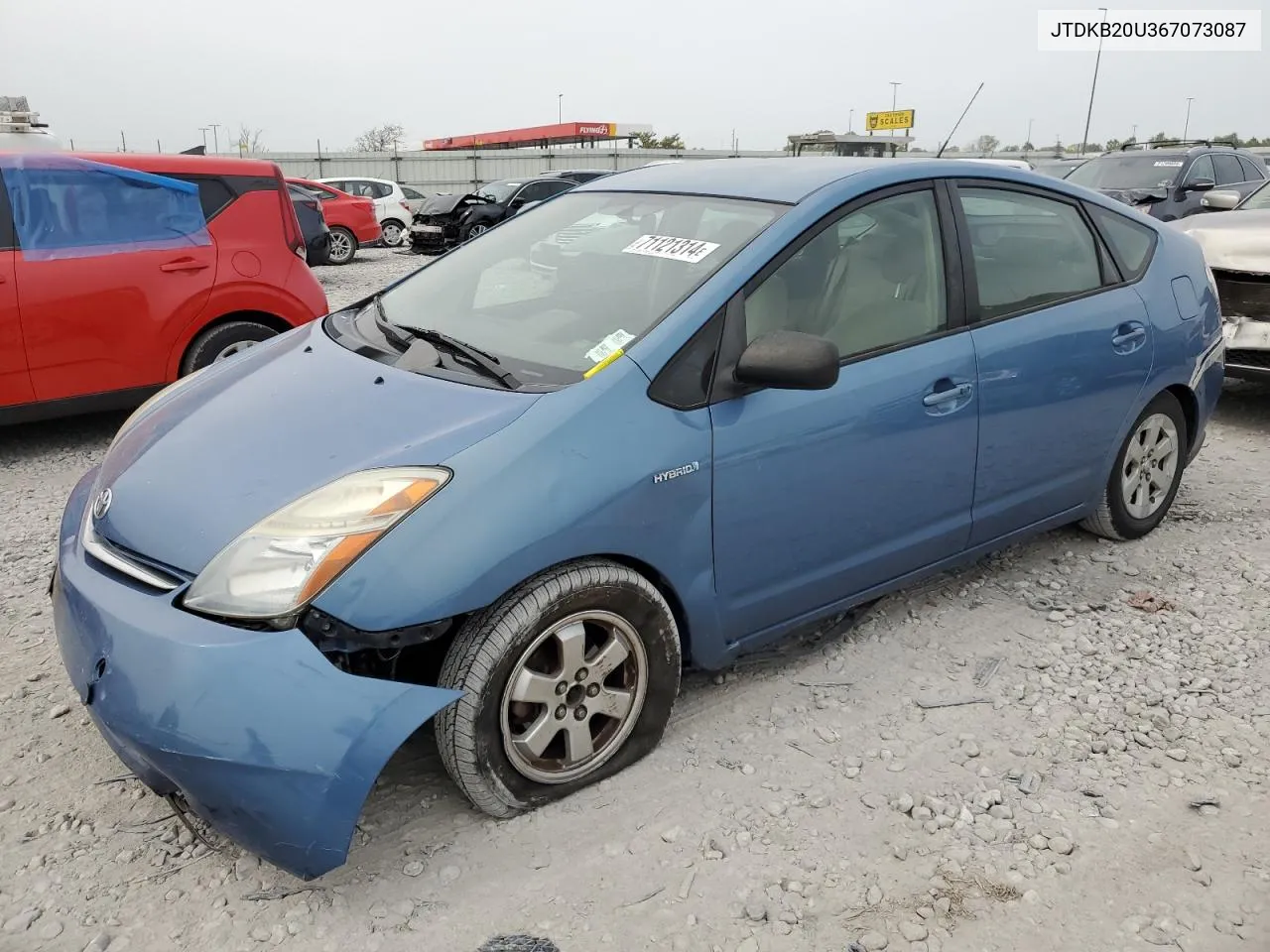 2006 Toyota Prius VIN: JTDKB20U367073087 Lot: 71121314