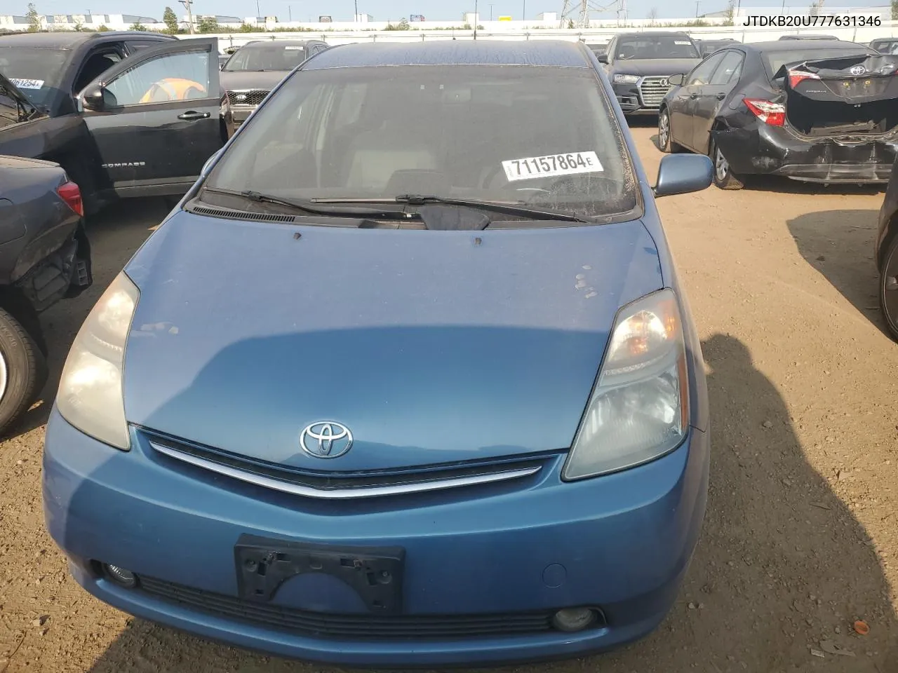 2007 Toyota Prius VIN: JTDKB20U777631346 Lot: 71157864