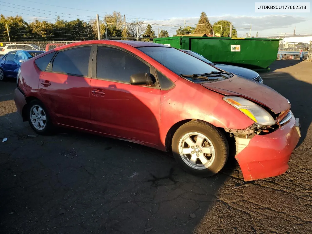 2007 Toyota Prius VIN: JTDKB20U177662513 Lot: 71858004