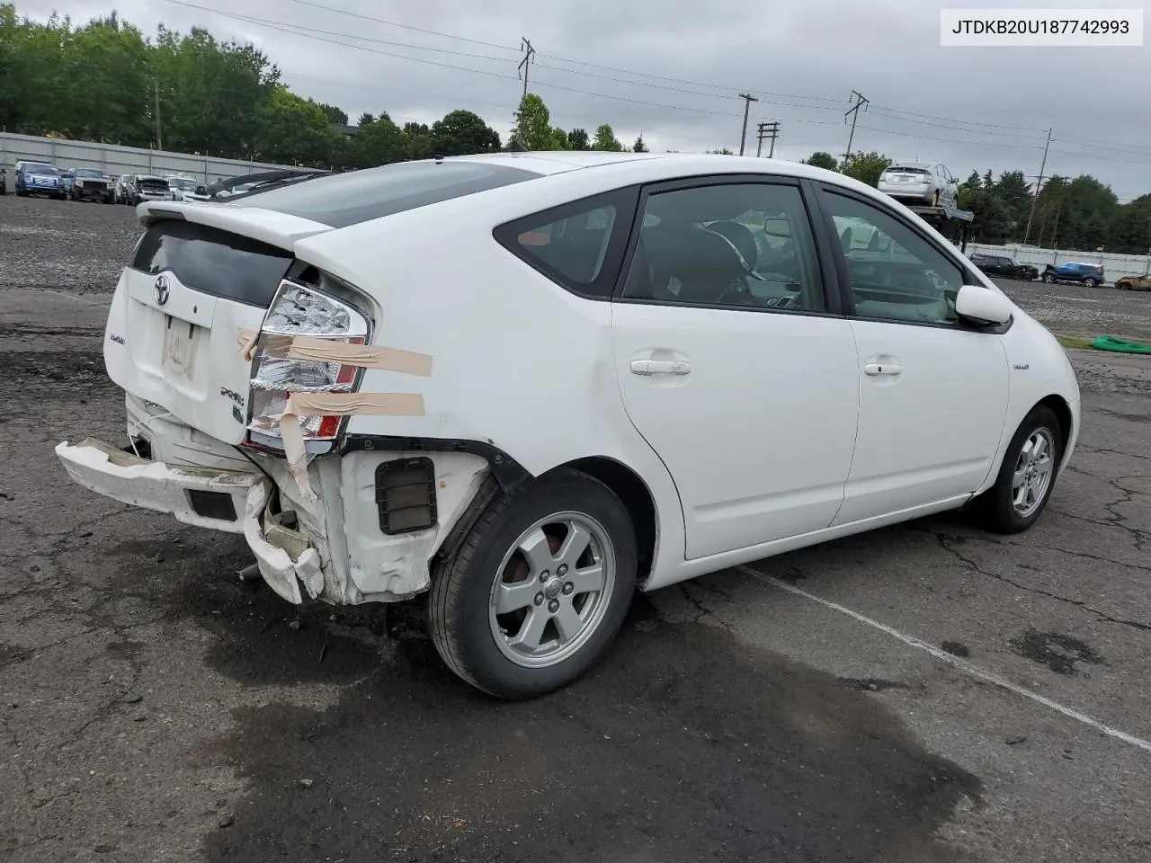 2008 Toyota Prius VIN: JTDKB20U187742993 Lot: 70790244