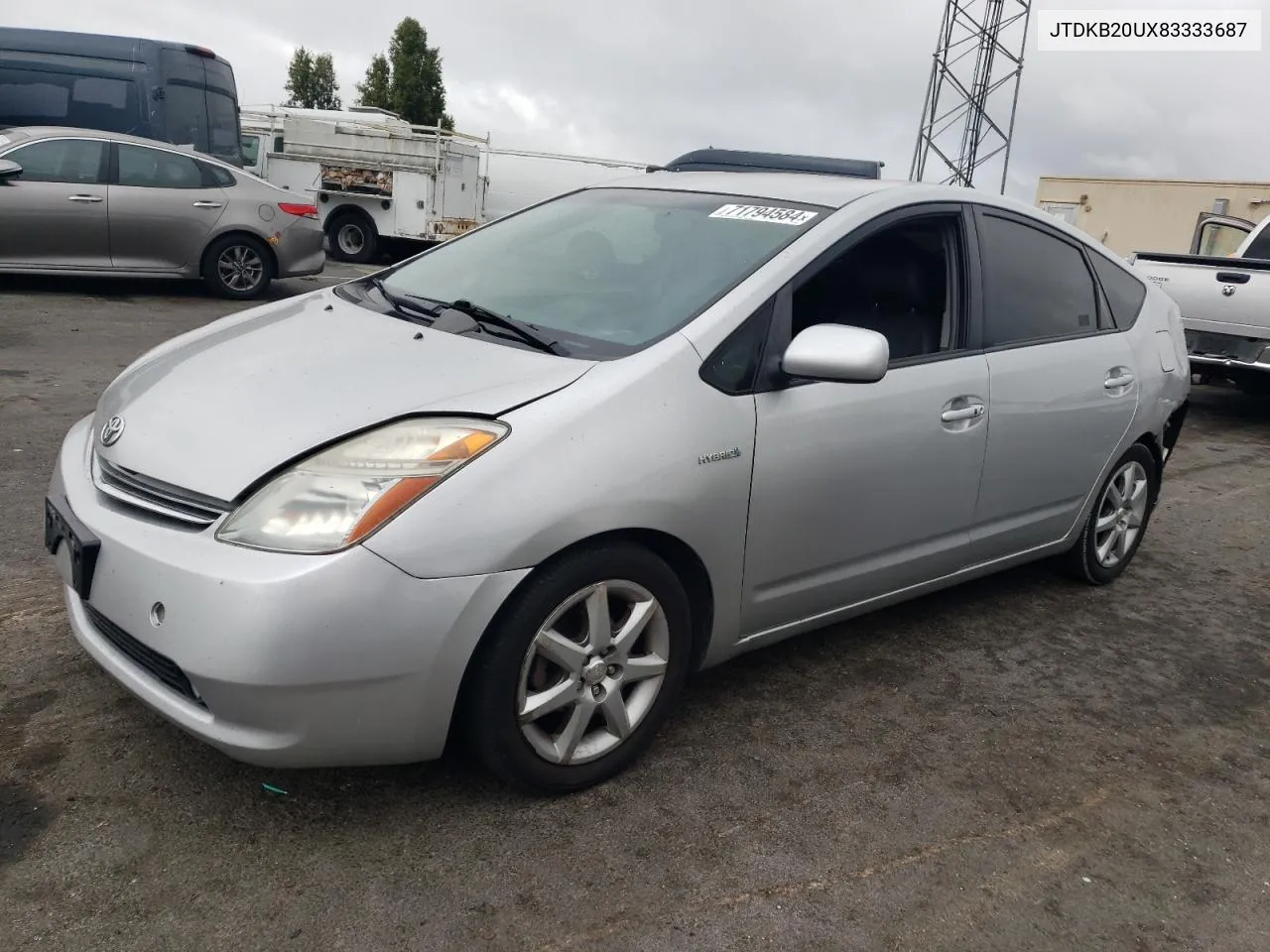 2008 Toyota Prius VIN: JTDKB20UX83333687 Lot: 71794584