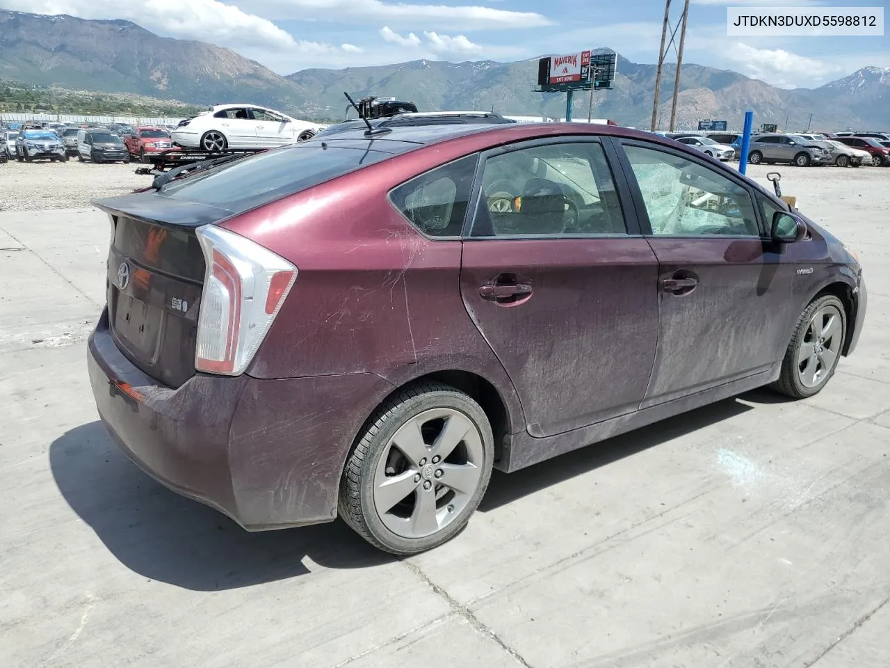 2013 Toyota Prius VIN: JTDKN3DUXD5598812 Lot: 56528654