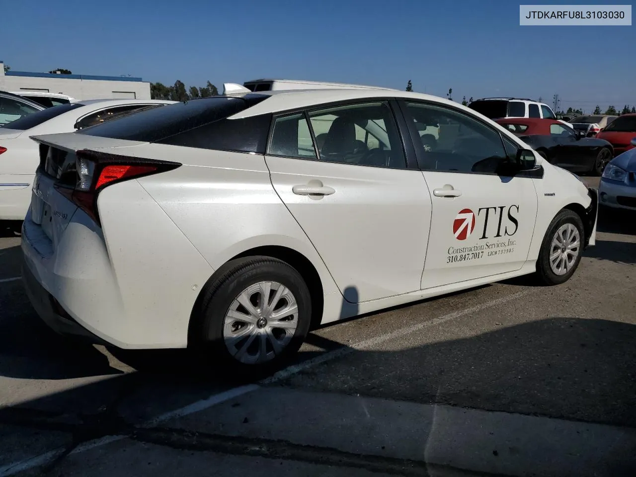 JTDKARFU8L3103030 2020 Toyota Prius L