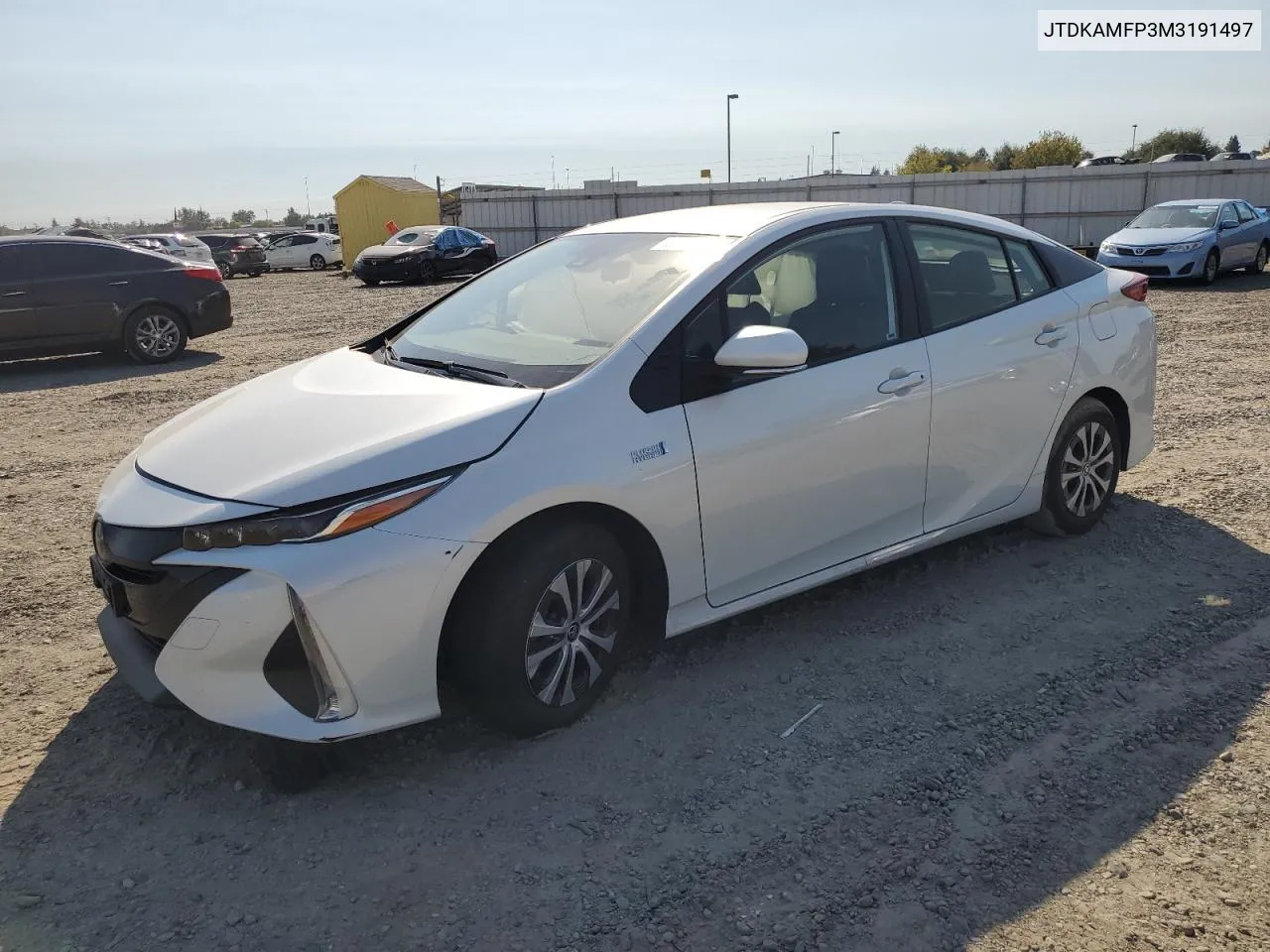 2021 Toyota Prius Prime Le VIN: JTDKAMFP3M3191497 Lot: 70225664