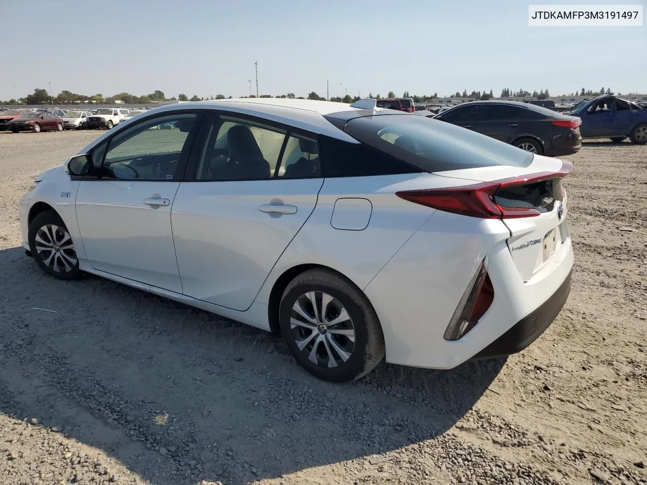 JTDKAMFP3M3191497 2021 Toyota Prius Prime Le