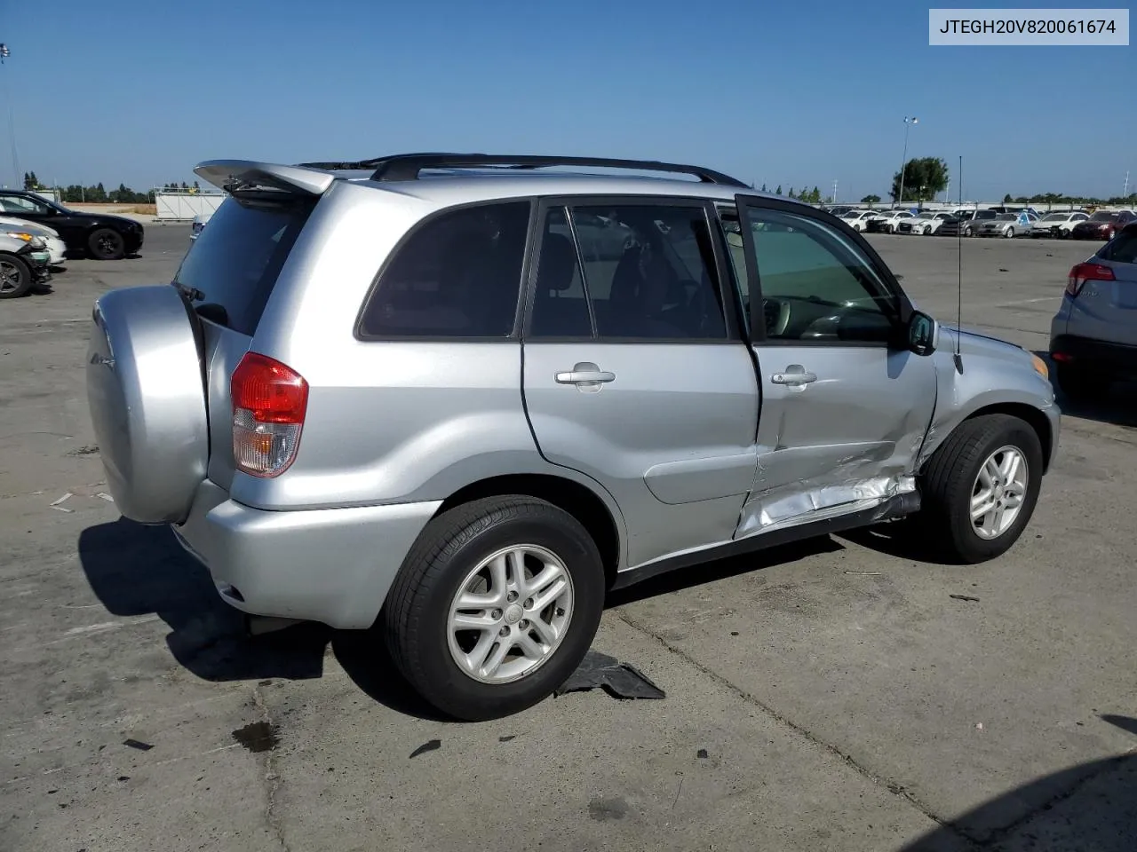 2002 Toyota Rav4 VIN: JTEGH20V820061674 Lot: 59087934