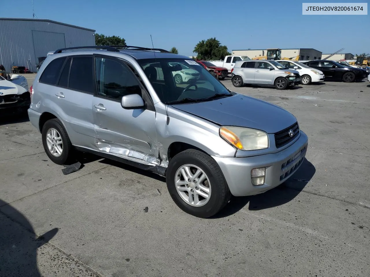 2002 Toyota Rav4 VIN: JTEGH20V820061674 Lot: 59087934