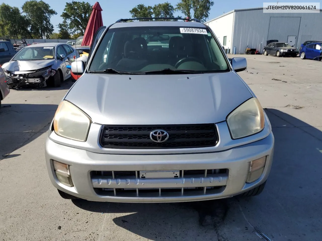 2002 Toyota Rav4 VIN: JTEGH20V820061674 Lot: 59087934