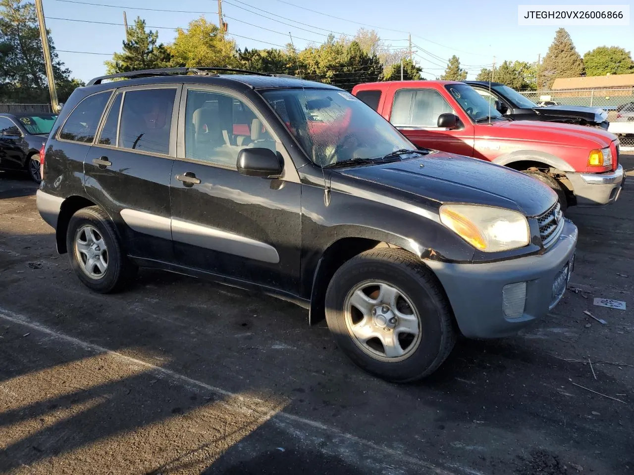 2002 Toyota Rav4 VIN: JTEGH20VX26006866 Lot: 72054274